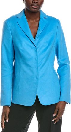 Akris Savino Leather-Trim Cashmere Jacket