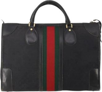 Gucci Pre-owned Vintage Handbag - Dames - Vintage Handtas - Zwart - ONE Size - Leer - Vintage