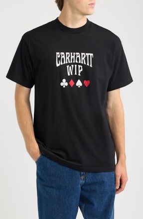 Carhartt Work in Progress Deck Organic Cotton Graphic T-Shirt in Black at Nordstrom, Size Xx-Large