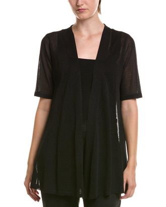 Anne Klein Petite Semi Sheer Short Sleeve Cardigan