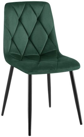 Clp Silla De Comedor Clairton Terciopelo Verde Oscuro