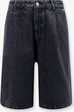 Dunst Bermuda in black denim - DUNST - gender_Man