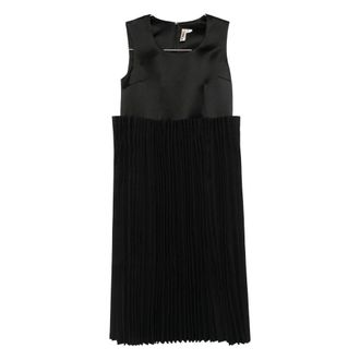 Comme Des Gar&ccedil;ons Party Dresses, female, Black, S, Pleated Sleeveless Dress
