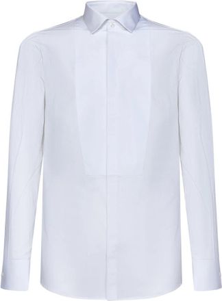 Dsquared2 Slim-Fit Wit Stretch Katoenen Overhemd - Heren - Zakelijke Overhemden - Wit - L - Katoen - Overhemden