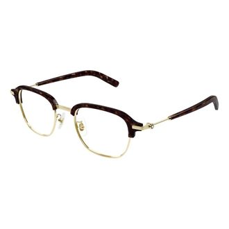 Montblanc Glasses, male, Yellow, Size: 50 MM Stylish Eyeglasses in Black