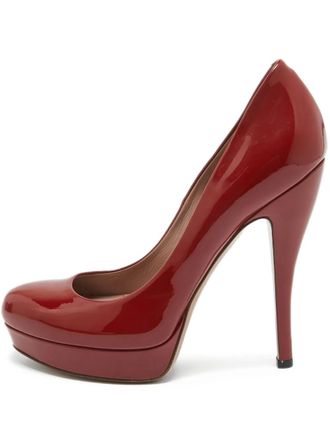 Gucci 140mm platform pumps - Red