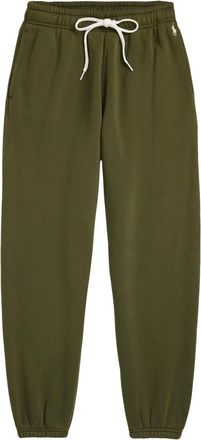 Polo Ralph Lauren jersey track pants - women - Cotton/Polyester - S - Green