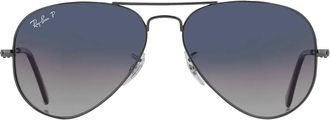 Ray-Ban Ray Ban Aviator Gradient Polarized Blue/Gray Pilot Unisex Sunglasses RB3025 004/78 55