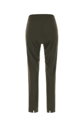 Pantaloni Torino Womens Olive Green Stretch Jersey Gioia Pant Verde Exterior: Nylon Elastane Pantaloni