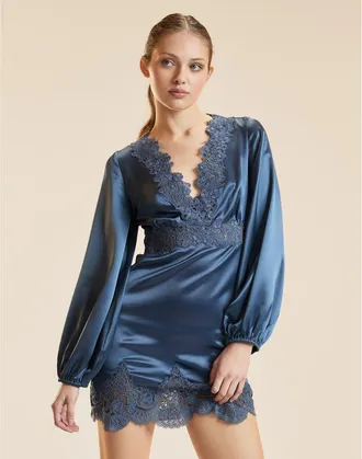 Cynthia Rowley Satin Lace Mini Dress