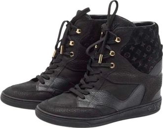 Louis Vuitton Black Monogram Ankle Boots Size 37.5