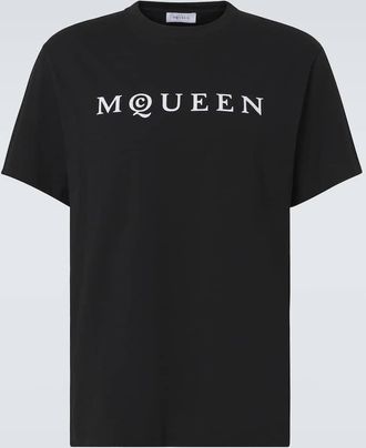 Alexander McQueen Logo cotton jersey T-shirt