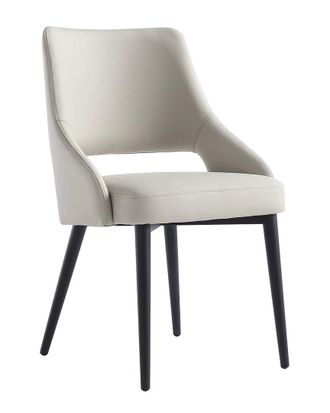 Manhattan Comfort 6pc Tremont Modern Leatherette Dining Chair with Metal Legs