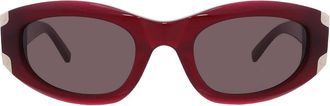 MCM Smoke Oval Ladies Sunglasses MW0006 69A 53