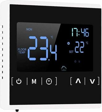 OEM Termostato Para Calefacci&oacute;n El&eacute;ctrica Por Suelo Radiante, Temperatura Programable Y Pantalla Lcd Con Doble Control De Temperatura, Cable De Sensor Ext