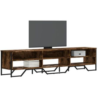vidaXL Vidaxl - Mobile Porta tv Rovere Fumo 180x34x41 cm in Legno Multistrato