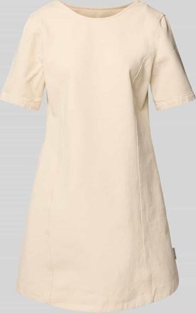 Marc O'Polo Denim Marc OPolo Denim Minikleid mit Rundhalsausschnitt in Offwhite, Gr&ouml;&szlig;e L