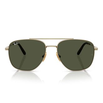 Ray-Ban Sunglasses Rb8097 926531 William Titanium Gold/Green Unisex