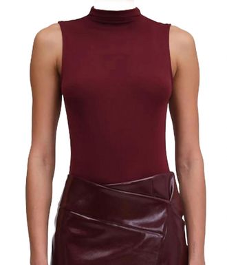 Ronny Kobo Rita Bodysuit In Oxblood
