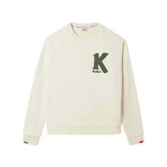 Kickers Hoodies & sweatvesten, Heren, Beige, S, Katoen, Big K Sweater Lifestyle Katoen Sweat