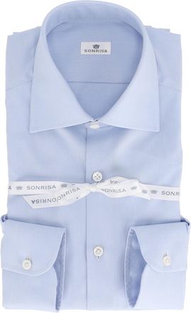 Sonrisa Classic Light Blue Cotton Dress Shirt