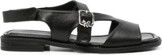 Sergio Moretti Sandalen met open neus - Dames - Sandalen - Zwart - 41 EU - Schoenen
