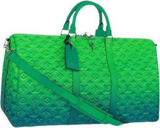 Louis Vuitton Pre-owned Weekend Bag - Dames - Vintage Weekendtas - Groen - ONE Size - Vintage