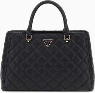 Guess Carly Girlfriend Zwarte Schoudertas - Dames - Handtassen - Zwart - ONE Size - Tassen