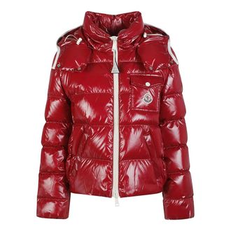 Moncler Winter Jackets, female, Red, Size: L Andro Down Jacket