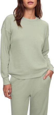 Eberjey French Terry Sweatshirt in Matcha at Nordstrom, Size X-Large
