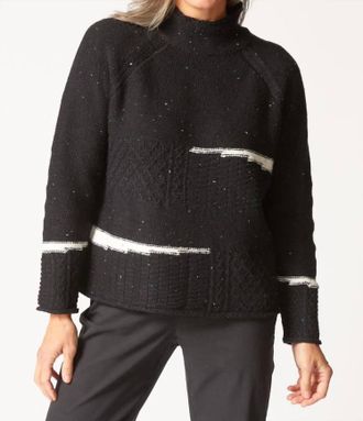 Habitat Harvest Tweed Pullover Sweater In Black