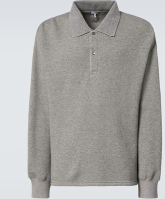 The Elder Statesman Scally cotton and alpaca-blend polo shirt