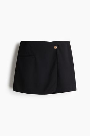 H&M Skort aus Interlock-Jersey - Schwarz