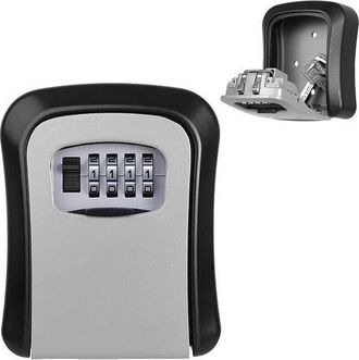 OEM Caja Fuerte Con Combinaci&oacute;n De 4 D&iacute;gitos - Cerradura Exterior Met&aacute;lica Resistente A La Intemperie - Caja Para Llaves Con Contrase&ntilde;a (para Dinero)