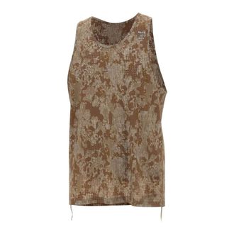 SATISFY Sleeveless Tops, male, Brown, Size: XL Space-O Singlet