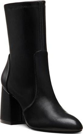 Stuart Weitzman Essentialist Stretch Bootie in Black Napa at Nordstrom Rack, Size 4.5