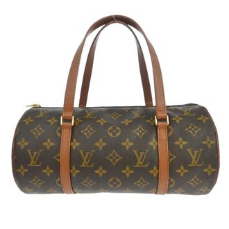 Louis Vuitton Papillon Monogram Canvas Brown Canvas Handbag (Pre-Owned)