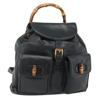 Gucci Pre-owned Backpacks, female, Black, Size: ONE SIZE Pre-owned Vintage Backpack