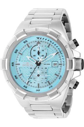 Invicta Aviator 49252 Heren Horloge - Quartz Uurwerk - Roestvrij Staal met blauwe Wijzerplaat - 50mm