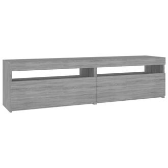 vidaXL Vidaxl - Mueble De Tv Con Luces Led 2 Uds Gris Sonoma 75x35x40 Cm