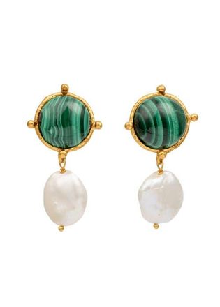 Sylvia Toledano Diane Earrings in Malachite at Nordstrom