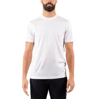 Emporio Armani Lyocell Blend T-Shirt - Heren - T-shirts - Wit - S - Katoen - Tops