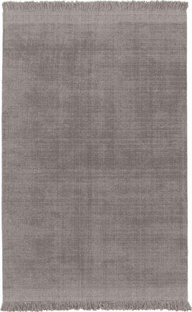 AFK Living Alfombra suave de lana y algodón hecha a mano gris 200 x 290 cm
