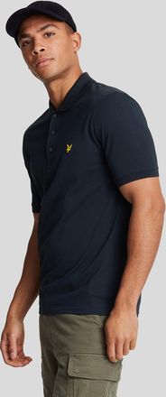 Lyle & Scott effen poloshirt marineblauw