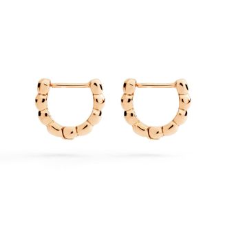 Dodo ORECCHINI HOOP GRANELLI ORO ROSA