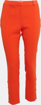 Altuzarra Orange Crepe Buttoned Pants