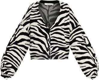 Gestuz Cardigan con stampa - BLACK BIRCH TIGER