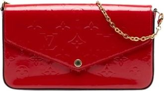 Louis Vuitton Pre-owned Clutches, female, Red, Size: ONE SIZE Pre-owned Pochette Felicie