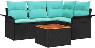 vidaXL Conjunto De Sof&aacute;s De Jard&iacute;n 5 Uds. 4-n&uacute;mero De Plazas Vidaxl