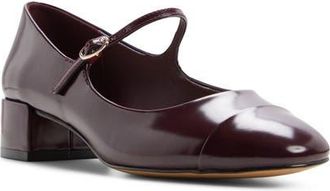 Aldo Decima Mary Jane Cap Toe Pump in Burgundy at Nordstrom, Size 6.5